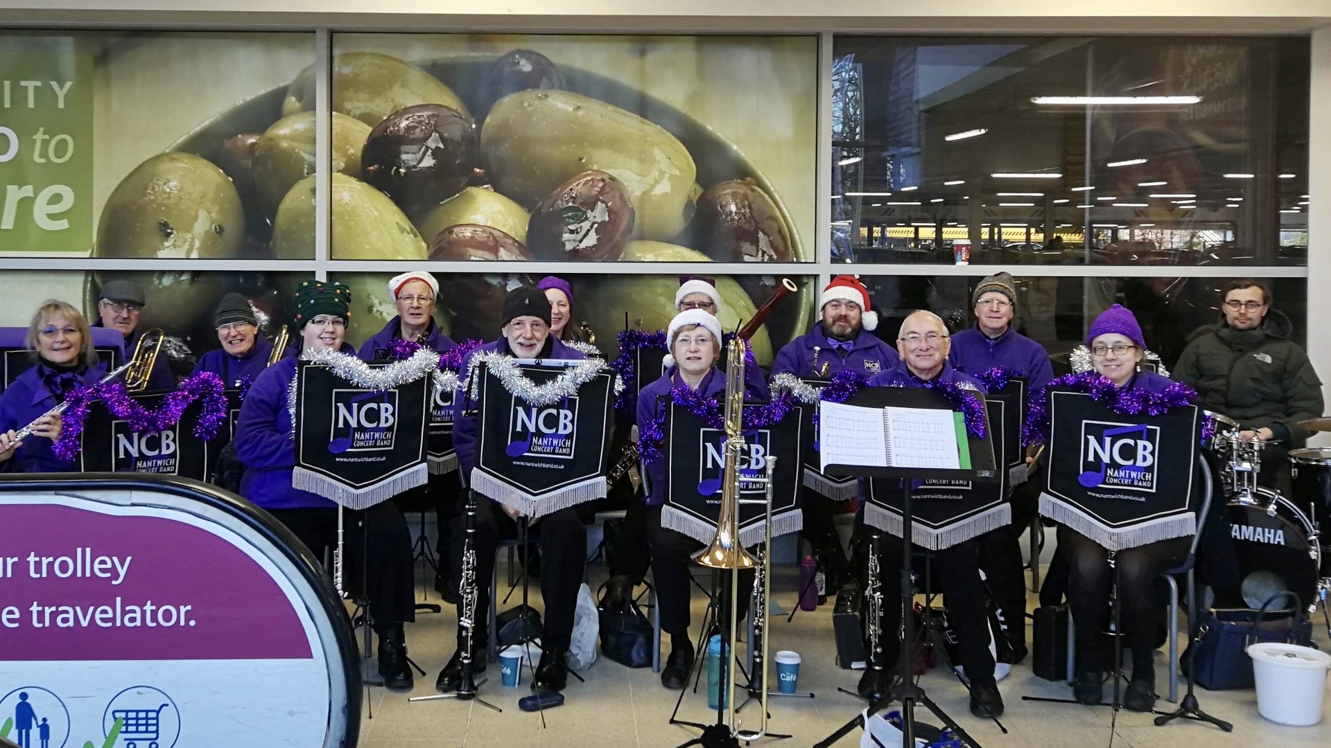 Busking at Tesco, Crewe (2) 