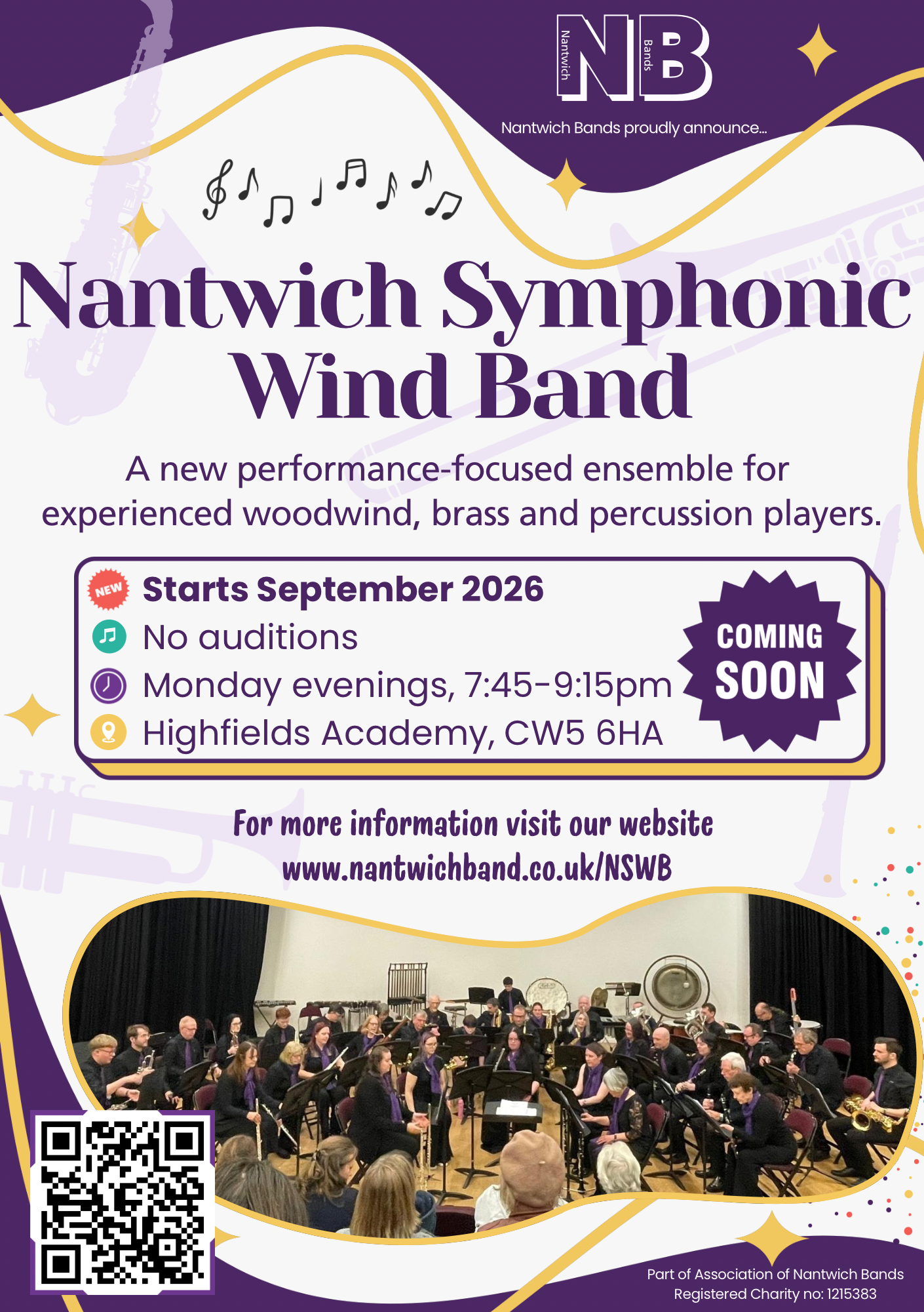 Nantwich Concert Band Launches New Symphonic Wind Band