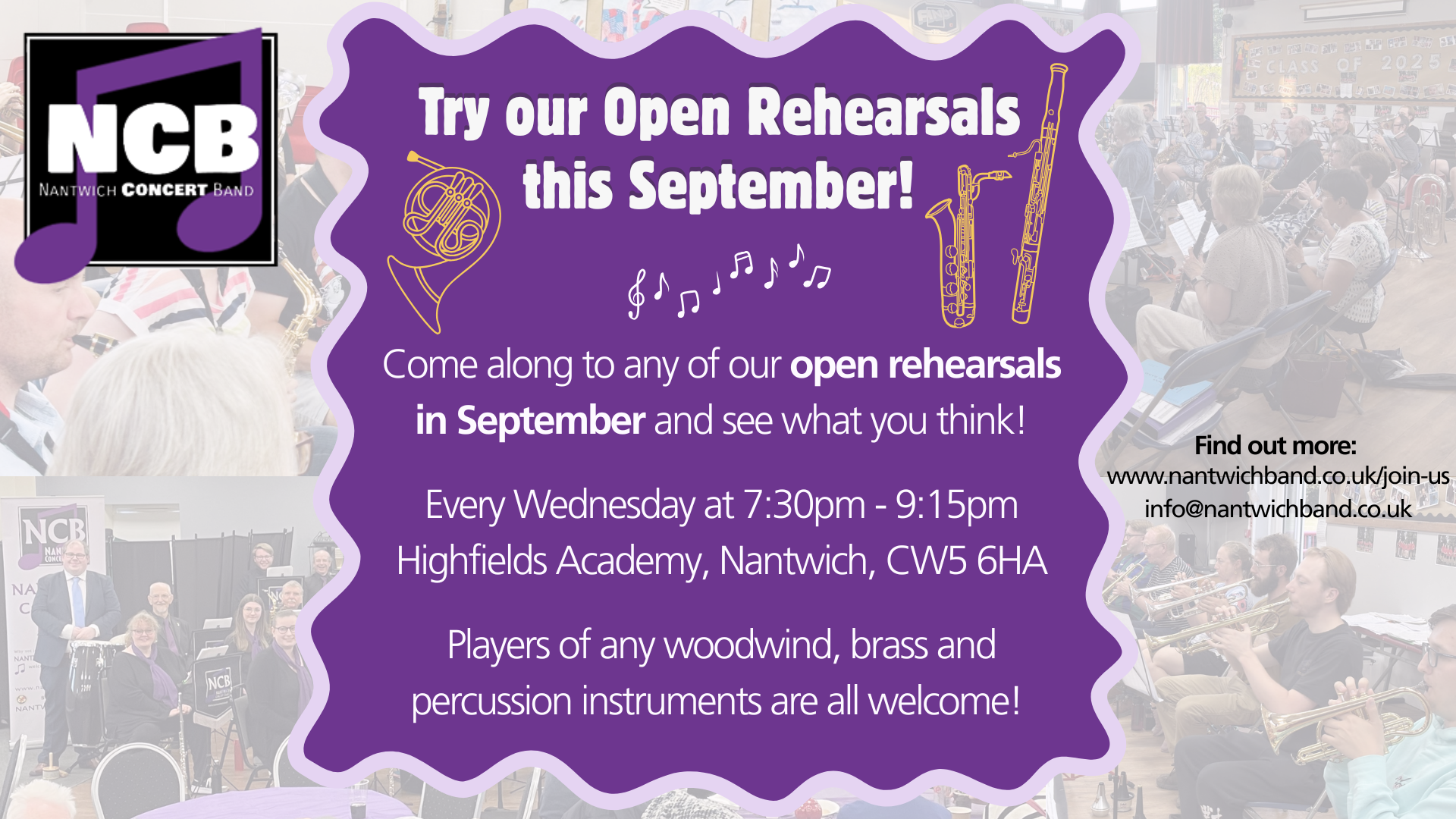Open Rehearsal: Wednesday 16th September
